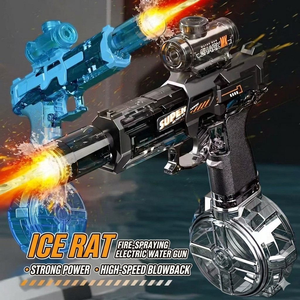 HydroStrike FX: Motorized LED Water Blaster